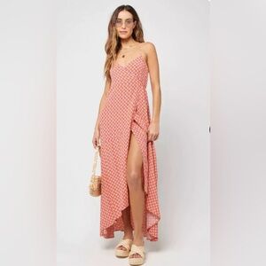 L Space Tie Waist Wrap Dress NWOT
